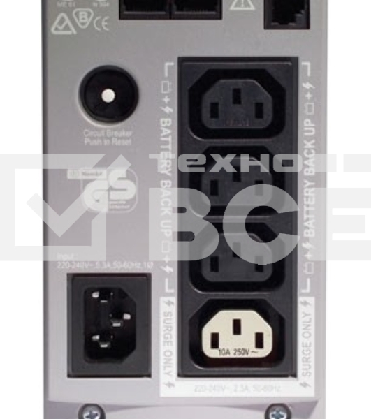 Источник бесперебойного питания APC Back-UPS BK500EI 300Вт 500ВА бежевый
