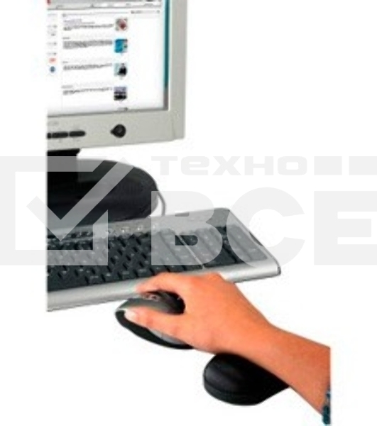 Подкладка для запястий Hama Pro H-52263 черный/антрацит