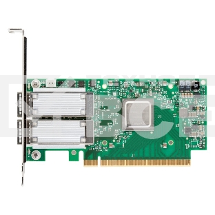 Плата сетевого контроллера MELLANOX ConnectX-5 VPI adapter card, EDR IB (100Gb/s) and 100GbE, dual-port QSFP28, PCIe3.0 x16, tall bracket, ROHS R6