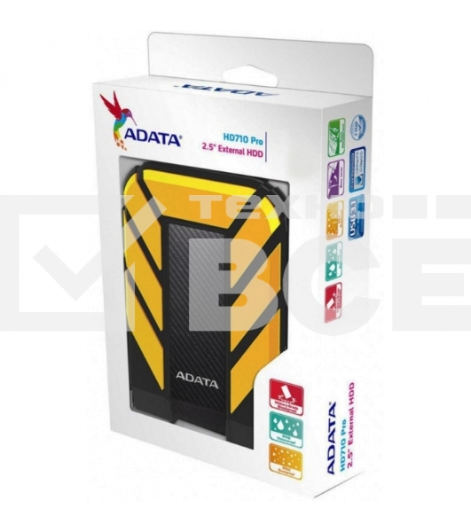 Внешний жесткий диск AData USB 3.0 2Tb AHD710-2TU3-CYL DashDrive Durable 2.5