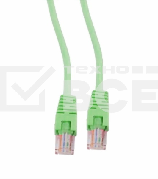 Патч-корд UTP Cablexpert кат.5e, 5м, литой, многожильный (зеленый)