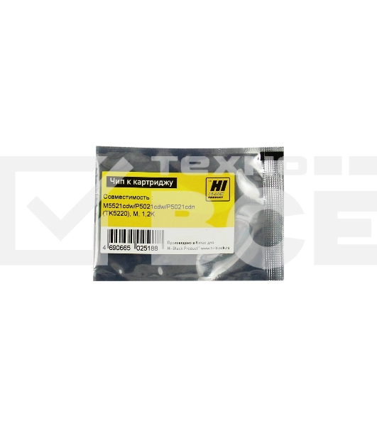 Чип Hi-Black к картриджу Kyocera ECOSYS M5521cdw/P5021cdw/P5021cdn (TK-5220), M, 1,2K