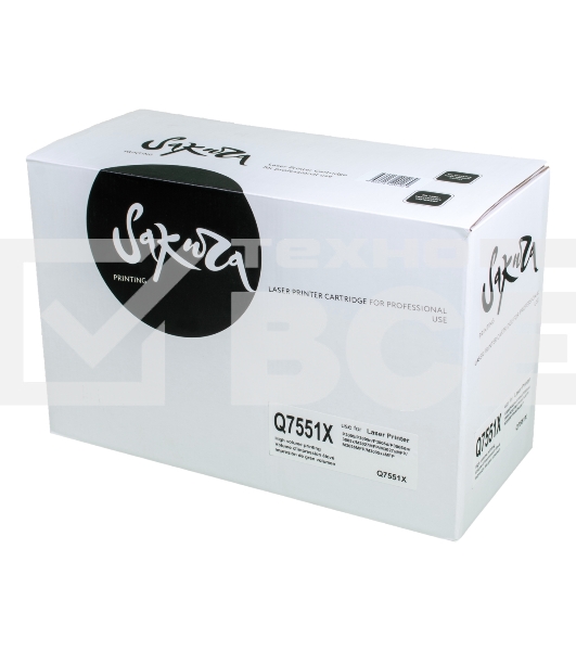 Картридж Sakura Q7551X для лазерного принтера HPP3005/P3005n/P3005d/P3005dn/3005x/M3027MFP/M3027xMFP/M3035MFP/M3035xsMFP черный, 13000 к.