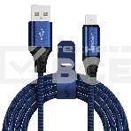 Кабель Crown USB - microUSB CMCU-3103M blue, фото3