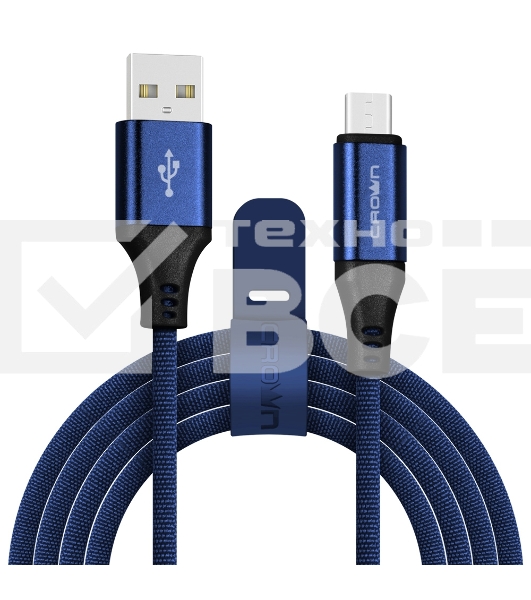 Кабель Crown USB - microUSB CMCU-3103M blue