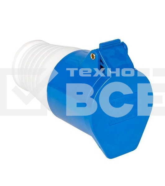 Розетка кабельная 16А 220В 2P+РЕ IP44 (213) EKF ps-213-16-220