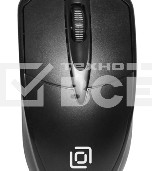 Мышь проводная Oklick 125M черный, 1200 dpi, USB, кнопки - 3