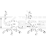 Кресло детское Бюрократ CH-W201NX Sticks 08 фиолетовый, крестовина пластик, фото8