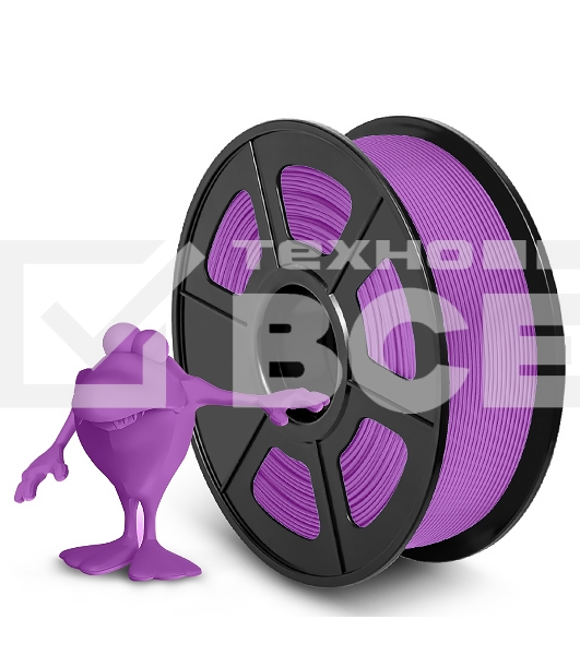 Филамент NVPrint PLA Matte Purple для 3D печати диаметр 1.75мм длина 330 метров масса 1 кг