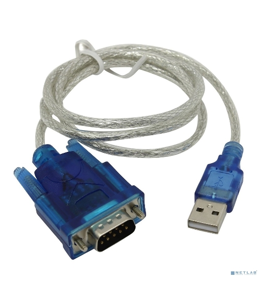 ORIENT USS-102N, кабель-адаптер USB Am to RS232 DB9M (WCH CH340, поддержка Win 8.x/10), 0.8м, крепеж разъема - винты