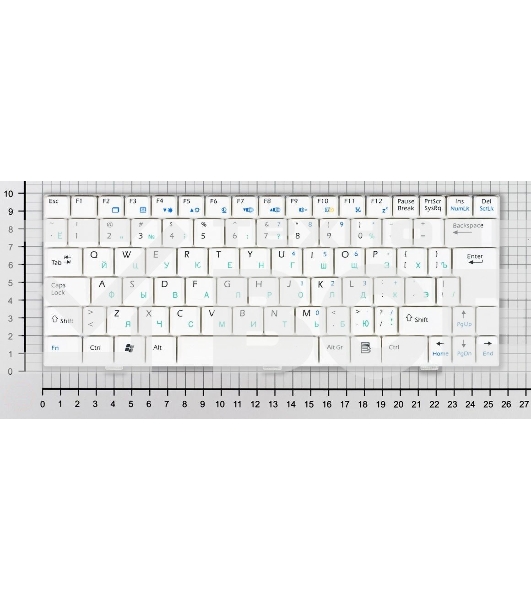 Клавиатура для ноутбука MSI Wind U90 U100 U110 U120, белый
