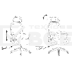 Кресло руководителя Бюрократ Wise серый, сетка/ткань, с подголов. крестов. пластик, фото27