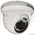 Внутренняя купольная мультиформатная 4 в1 видеокамера Tantos TSc-E2HDf (2.8) 'День/Ночь', 1/2.9' CMOS Sensor, разрешен. 2 Mp, 2Мп объектив f=2.8 мм. ИК подсветка до 20 метров, питание DC12 В, 97 x 77, фото 1