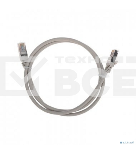Патч-корд F/UTP, CAT 5e, RJ45-RJ45, 26AWG, ZH нг(А)-HF, серый, 1м  Rexant