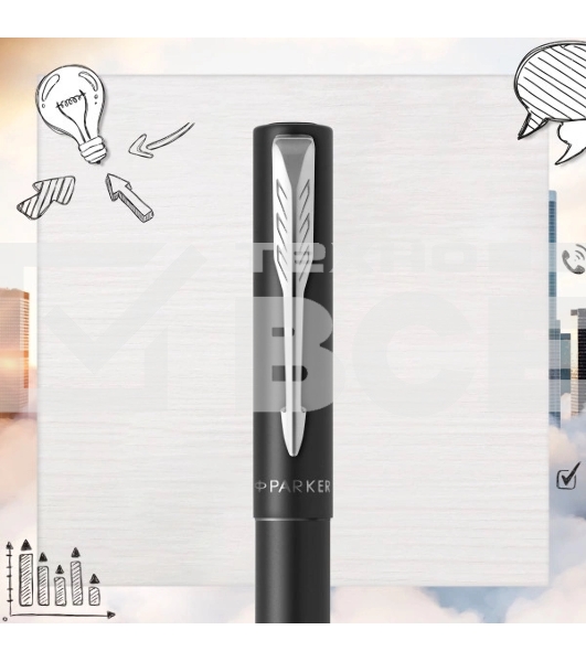 Ручка роллер Parker Vector XL (CW2159774) Black CT F черн. черн. подар.кор.