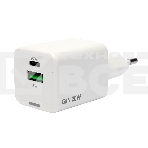 Зарядное устройство Cablexpert MP3A-PC-61, 20Вт GaN, 3А, QC4.0/PD, 1xUSB, 1xType-C, белый, пакет, фото2