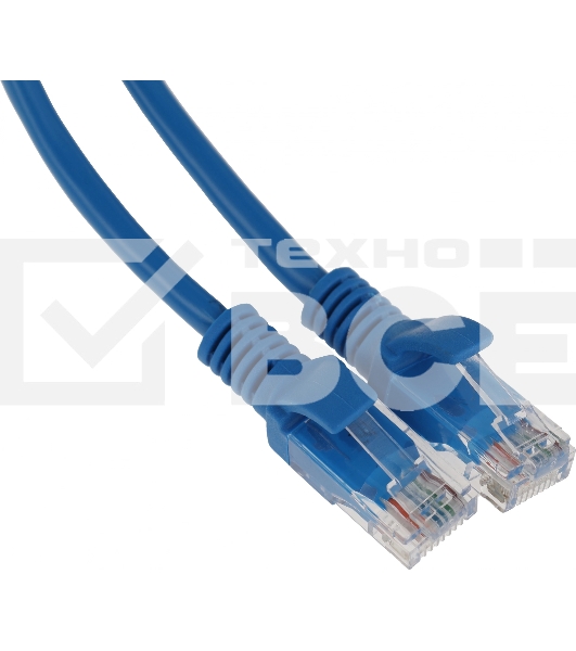Патч-корд Premier PP12-3M/B 1000Гбит/с UTP 4 пары cat.5E CCA molded 3м синий RJ-45 (m)-RJ-45 (m)