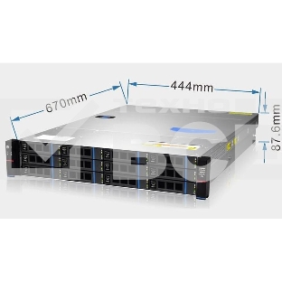 Серверный корпус Gooxi RMC2112-670-HS-NV-D 2U 12bay chassis SAS/SATA/NVME backplane rear 2*2.5