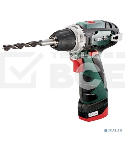 Аккум.дрель METABO PowerMaxx BS (600079550)2х2Ач в сумке