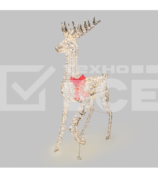 Светодиодная фигура Neon-night Олень 180 см, цвет свечения теплый белый, питание от трансформатора, IP44