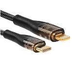 Кабель PERFEO USB C вилка - C вилка, 60W, нейлон, черный, 1 м, PREMIUM (C1102), фото4