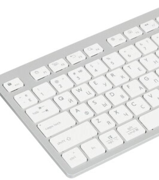 Клавиатура беспроводная A4Tech Fstyler FBX50C, USB, Bluetooth/Радиоканал, серый