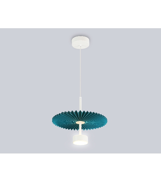 Светильник Ambrella light LH72611 WH/GR белый/бирюзовый 6W 3000K D300*260-1770