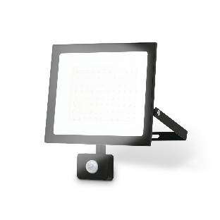 Прожектор светодиодный с датчиком движения Ambrella light ST8118 BK черный IP65 LED 6500K 100W 208*178*31