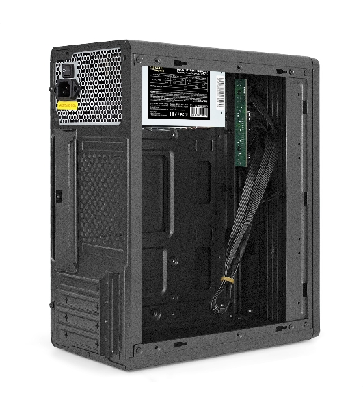 Корпус ExeGate BAA-503-UNS350, Mini-Tower, чёрный, 1 x 80/90 мм, БП 350 Вт