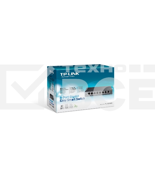 Коммутатор TP-Link SMB TL-SG108E 8-port Desktop Gigabit Switch, 8 10/100/1000M RJ45 ports