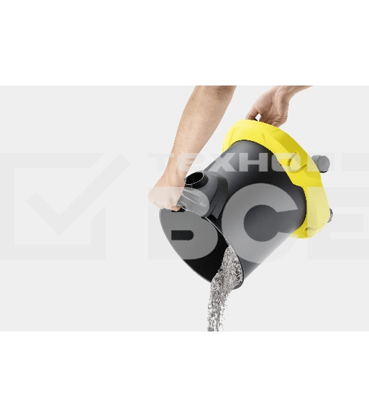 Пылесос Karcher AD 4 PREMIUM желтый/черный, 150/600 Вт, уборка сухая, пылесборник контейнер 17 л