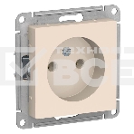Механизм розетки 1-м СП AtlasDesign без заземл. 16А беж. SchE ATN000241, фото4