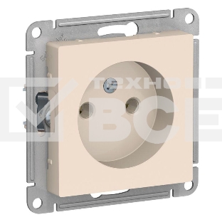 Механизм розетки 1-м СП ATLAS DESIGN без заземл. 16А беж. SchE ATN000241