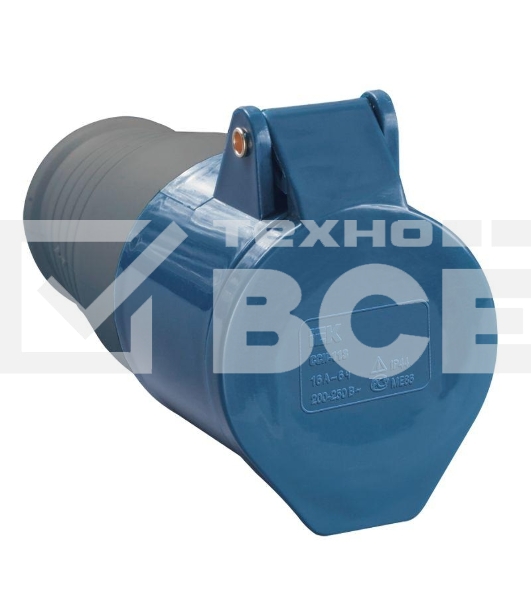 Розетка кабельная 32А 220В 2P+PE ССИ-223 IP44 ИЭК PSR21-032-3