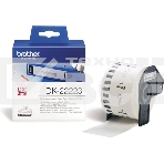 Бумажная клеящаяся лента Brother DK22223 50 мм, 30 м, черный шрифт, белый фон, фото2