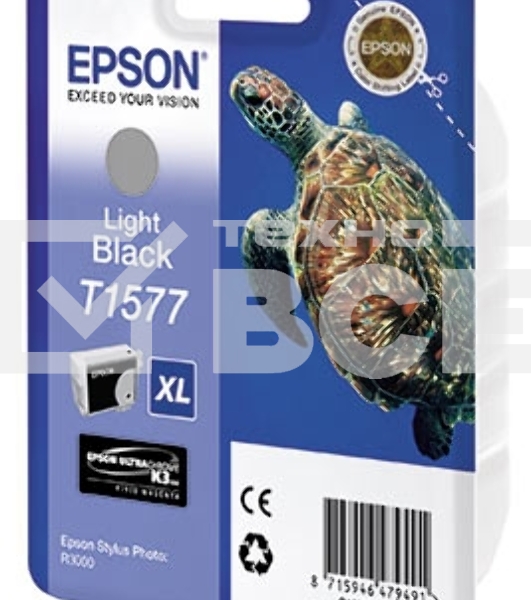 Картридж струйный Epson C13T15774010 серый для Epson St Ph R3000 (850стр.)