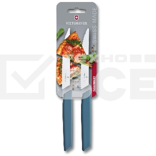 Набор ножей кухон. Victorinox Swiss Modern (6.9006.12W2B) компл.:2шт синий блистер