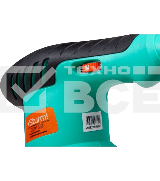 Эксцентриковая шлифовальная машина Sturm OS8135R Эксцентриковая шлифмашина Sturm, 350Вт, d 125мм, рег обор. 5000-12000об/мин, ПЫЛЕСБОР OS8135R