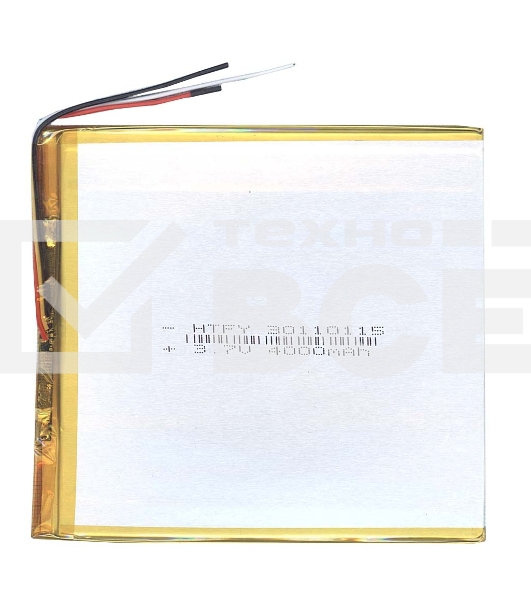 Аккумулятор Li-Pol (батарея) 3*110*115мм 3pin 3.7V/4000mAh