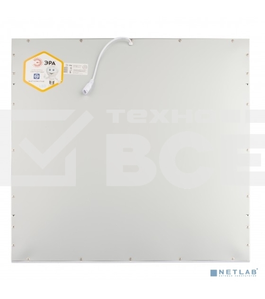 Светильник светодиодный ЭРА SPL-510-S-40K-040 40Вт 4000К IP40 3420лм 595х595х8 без драйвера панель сер.