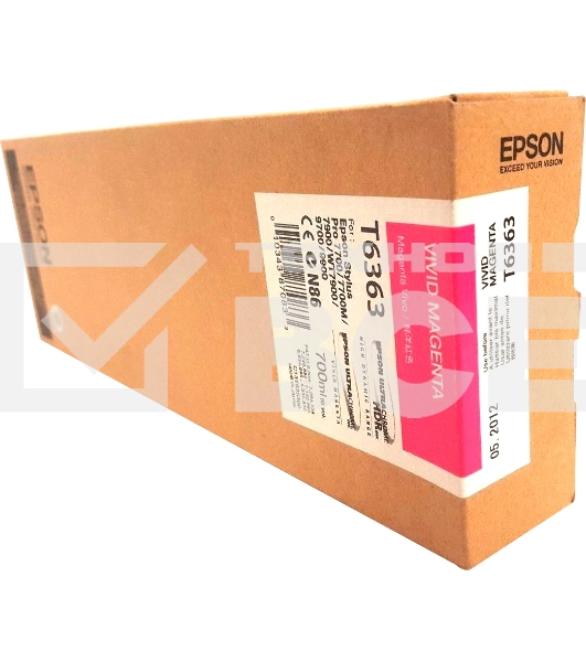 Картридж струйный Epson C13T636300 пурпурный (700 мл) для Stylus 7700, 7890, 7900, 9700, 9890, 9900, WT7900
