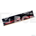 Оперативная память AMD Radeon R5, DDR5, 8GB (1x8GB), 5600MHz, CL40, DIMM, с радиатором, черный/красный, фото5