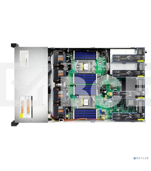 Серверная платформа Gooxi SR201-D12RE 2u 12 bay platform with expander backplane, based on AMD 7003 ; 2x 2.5' rear SAS/SATA; 2x 2.5' rear NVMe ; RAID 9460-8i 4G +BBU, 2xPCIe 4.0x16; 4xPCIe 4.0x8 ; RAIL kits; 2x1300W psu EU power cables