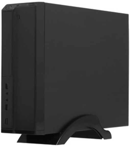 Компьютерный корпус ExeGate EX268691RUS Компьютерный корпус MiniITX ExeGate MI-207 Black, miniITX/mATX, (M450, 80мм), 2хUSB, Audio