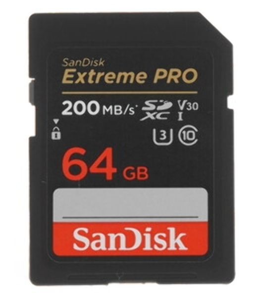 Флеш карта SanDisk Extreme PRO 64GB SDXC Memory Card 200MB/s