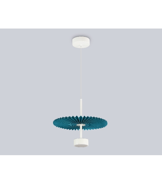 Светильник Ambrella light LH72611 WH/GR белый/бирюзовый 6W 3000K D300*260-1770