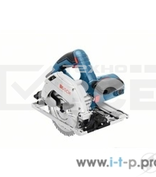 Пила циркулярная BOSCH GKS 55+ GCE (0.601.682.100)1350Вт 2100-4700об/мин 90°/45°- 63/47мм 3.8кг