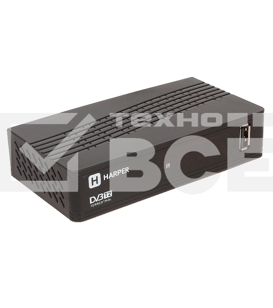 Ресивер DVB-T2 Harper HDT2-1514,черный