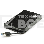 Внешний корпус для HDD/SSD AgeStar 3UB2A14 SATA II пластик/алюминий черный 2.5