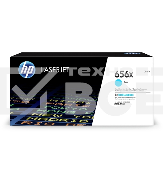 Картридж лазерный HP 656X голубой для HP CLJ M652/M653 (CF461X) 22000 стр